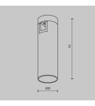Flarity System Lamps - Maytoni Focus Led Spotlight for Flarity LED Rail 200lm 2700K Brass TR143-1-5W2.7K-W-BS-DE - product 2