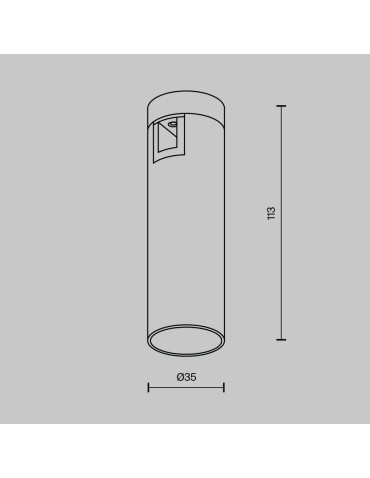 Maytoni Focus Led Spotlight for Flarity LED Rail 200lm 2700K Brass TR143-1-5W2.7K-W-BS-DE - product 2