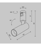 Flarity System Lamps - Maytoni Focus Led Spotlight for Flarity LED Rail 150lm 2700K Brass TR144-1-5W2.7K-W-BS-DE - product 2