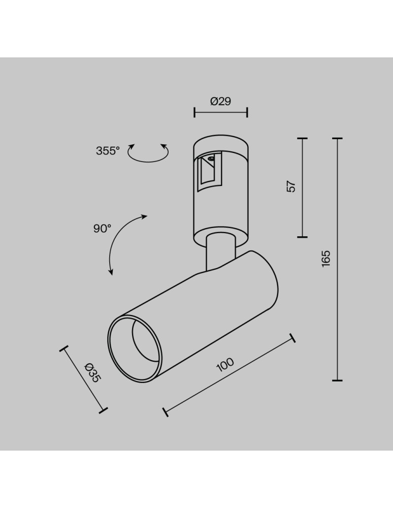 Flarity System Lamps - Maytoni Focus Led Spotlight for Flarity LED Rail 150lm 2700K Brass TR144-1-5W2.7K-W-BS-DE - product kolory-swiatla.pl 2