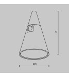 Flarity System Lamps - Maytoni Keila Flarity LED Rail Lamp 250lm 2700K Brass TR146-1-5W2.7K-BS-DE - product 2