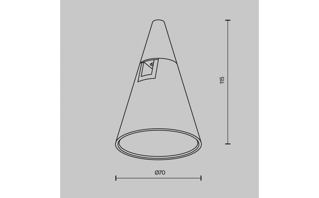 Maytoni Keila Lampa do Szyny Flarity LED 250lm 2700K Mosiądz TR146-1-5W2.7K-BS-DE