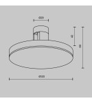 Flarity System Lamps - Maytoni Plato LED Flarity Rail Plate Lamp 250lm 2700K Brass TR152-1-7W2.7K-BS-DE - product 2