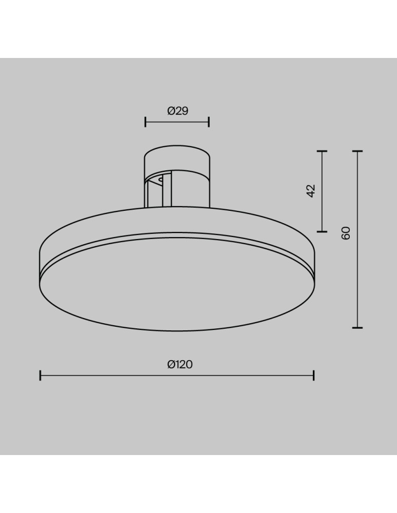 Flarity System Lamps - Maytoni Plato LED Flarity Rail Plate Lamp 250lm 2700K Brass TR152-1-7W2.7K-BS-DE - product kolory-swiatla.pl 2