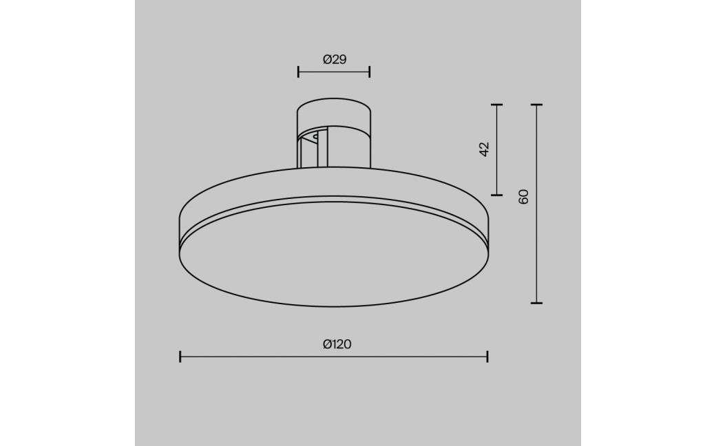 Maytoni Plato Lampa Talerz do Szyny Flarity LED 250lm 2700K Mosiądz TR152-1-7W2.7K-BS-DE