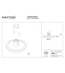 Flarity System Lamps - Maytoni Plato LED Flarity Rail Plate Lamp 250lm 2700K Brass TR152-1-7W2.7K-BS-DE - product 9