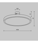 Flarity System Lamps - Maytoni Plato LED Flarity Rail Plate Lamp 400lm 2700K Brass TR153-1-10W2.7K-BS-DE - product 2