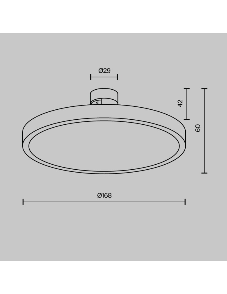 Flarity System Lamps - Maytoni Plato LED Flarity Rail Plate Lamp 400lm 2700K Brass TR153-1-10W2.7K-BS-DE - product kolory-swiatla.pl 2