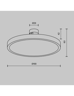 Maytoni Plato LED Flarity Rail Plate Lamp 400lm 2700K Brass TR153-1-10W2.7K-BS-DE - product 2
