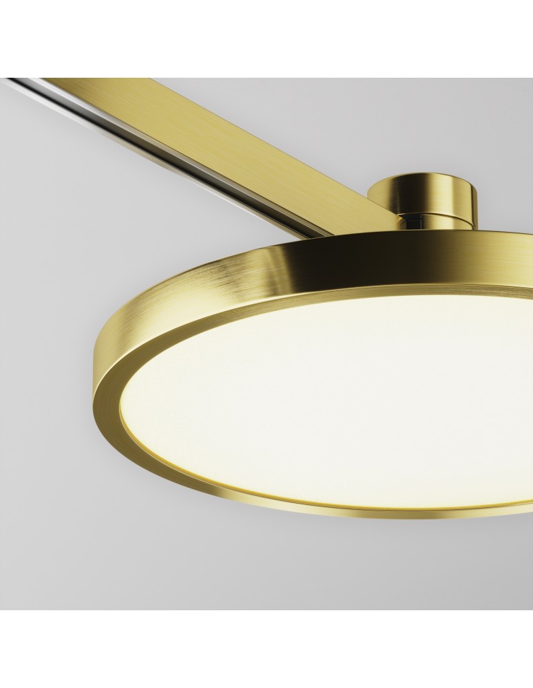 Flarity System Lamps - Maytoni Plato LED Flarity Rail Plate Lamp 400lm 2700K Brass TR153-1-10W2.7K-BS-DE - product kolory-swiatla.pl 7