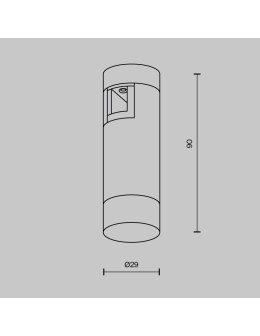 Maytoni Skim Lampa do Szyny Flarity LED 100lm 2700K Mosiądz TR145-1-3W2.7K-W-BS-DE - produkt 2