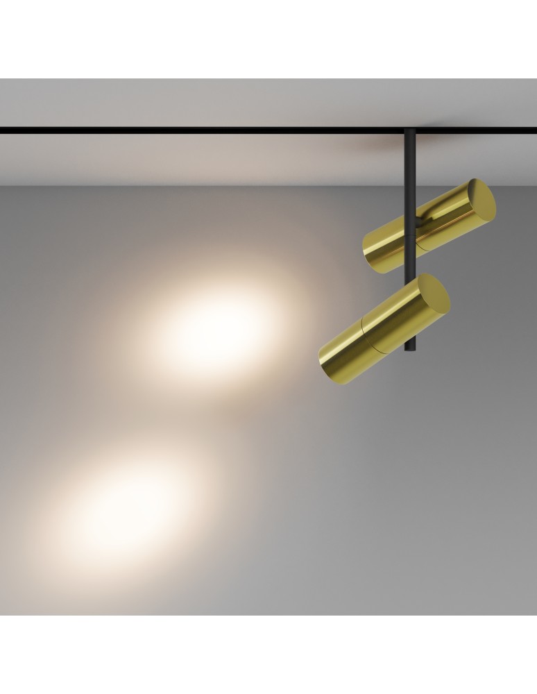 Magnetic rail lamps - Maytoni Elti Duo Double Spotlight for Exility LED Rail 1624lm 2700K-6000K Black and Brass TR005-4-2X12W-DS-BBS - product kolory-swiatla.pl 6