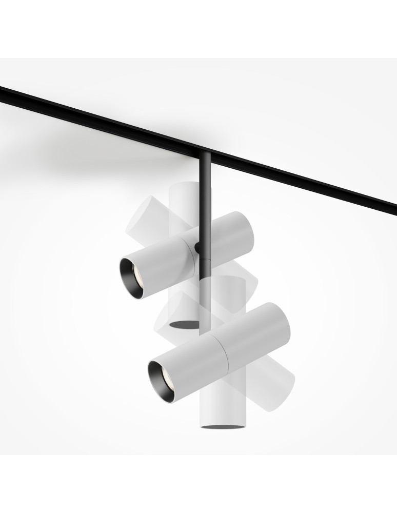 Magnetic rail lamps - Maytoni Elti Duo Double Spotlight for Exility LED Rail 1802lm 2700K-6000K White and Black TR005-4-2X12W-DS-BW - product kolory-swiatla.pl 5