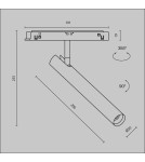 Magnetic rail lamps - Maytoni Focus T Spotlight for Exility LED Rail 280lm 3000K White TR141-2-6W3K-M-W. - product 2