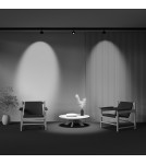 Magnetic rail lamps - Maytoni Lens Spotlight for Exility LED Rail 770lm 3000K Black TR217-2-15W3K-B. - product 3