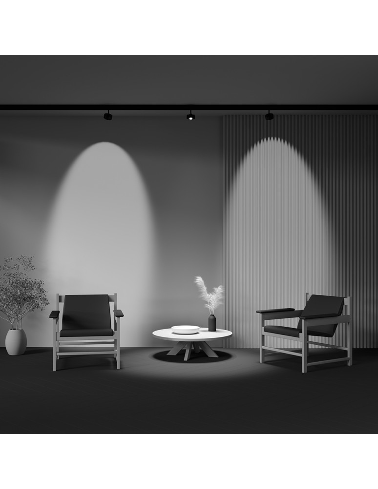 Maytoni Lens Reflektor do Szyny Exility LED 770lm 2700K-6500K Czarny TR217-4-15WTW-DD-B