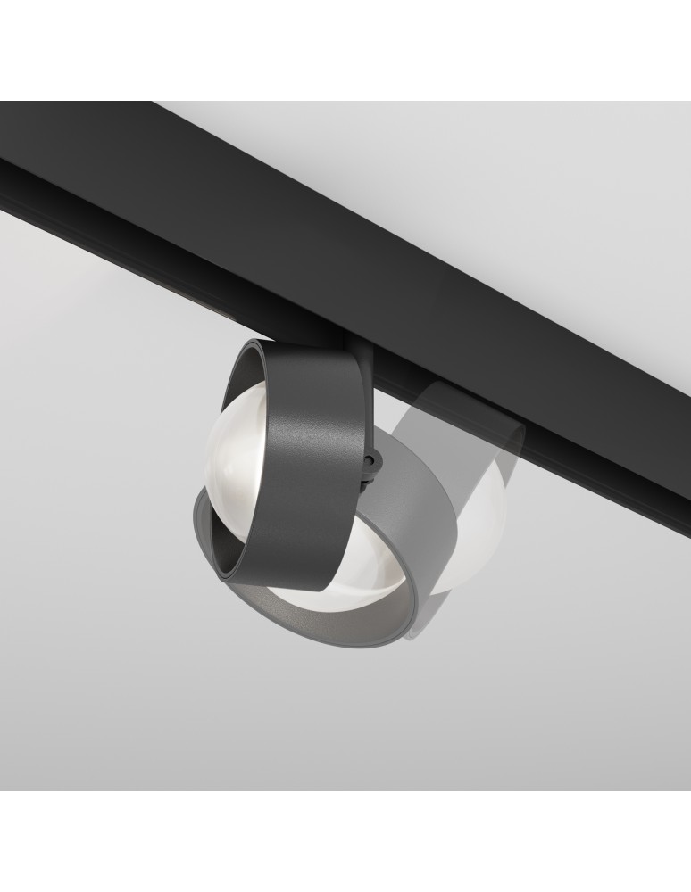 Magnetic rail lamps - Maytoni Lens Spotlight for Exility LED Rail 770lm 2700K-6500K Black TR217-4-15WTW-DD-B - product kolory-swiatla.pl 7