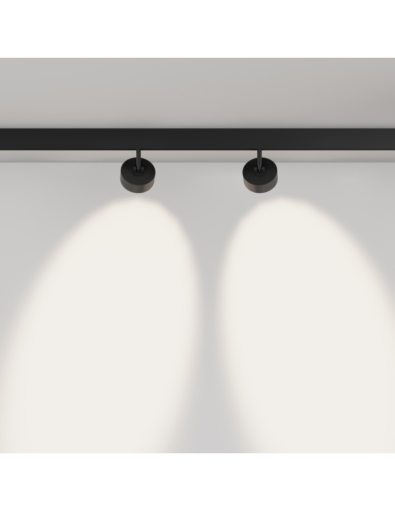 Magnetic rail lamps - Maytoni Lens Spotlight for Exility LED Rail 770lm 2700K-6500K Black TR217-4-15WTW-DD-B - product kolory-swiatla.pl 8
