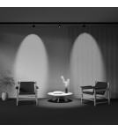 Magnetic rail lamps - Maytoni Lens Spotlight for Exility LED Rail 770lm 2700K-6000K Black TR217-4-15WTW-DD2-B - product 4