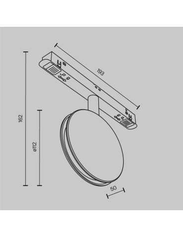 Maytoni Outline Lampa do Szyny Exility LED 28lm 3000K Czarny TR090-2-6W3K-B - produkt 2