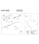 Magnetic rail lamps - Maytoni Outline Exility LED Rail Lamp 28lm 3000K Black TR090-2-6W3K-B. - product 10