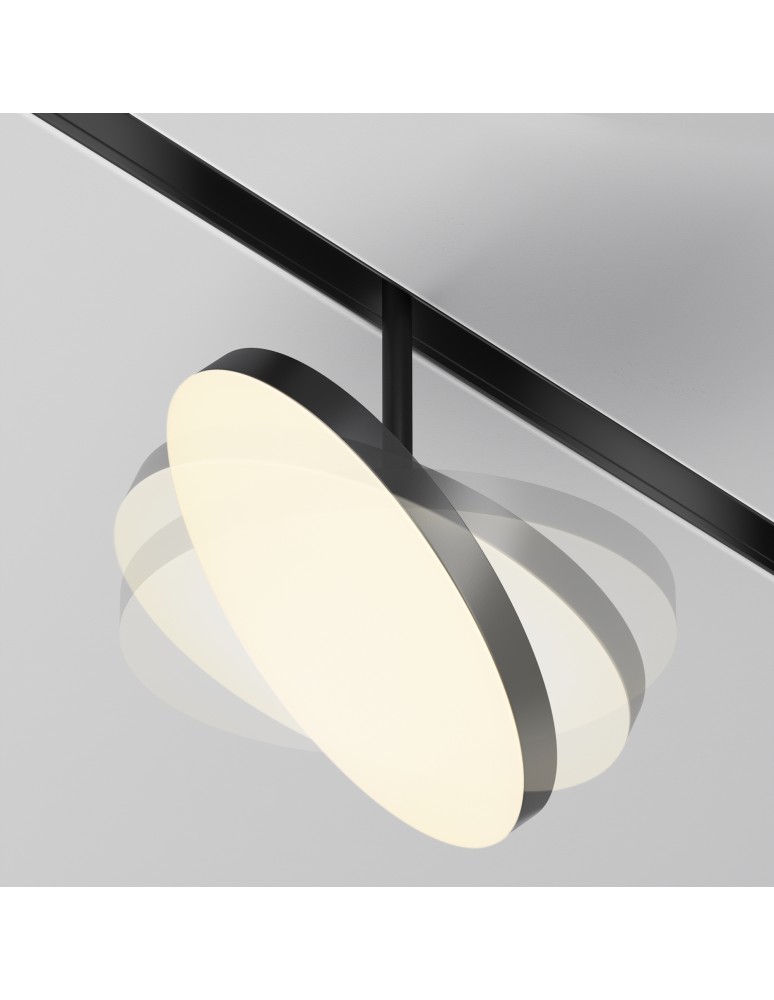 Maytoni Plato Exility LED Rail Plate Lamp 712lm 3000K Black TR131-2-15W3K-B.