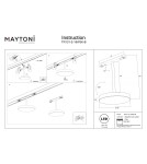 Magnetic rail lamps - Maytoni Plato Exility LED Rail Plate Lamp 712lm 3000K Black TR131-2-15W3K-B. - product 9