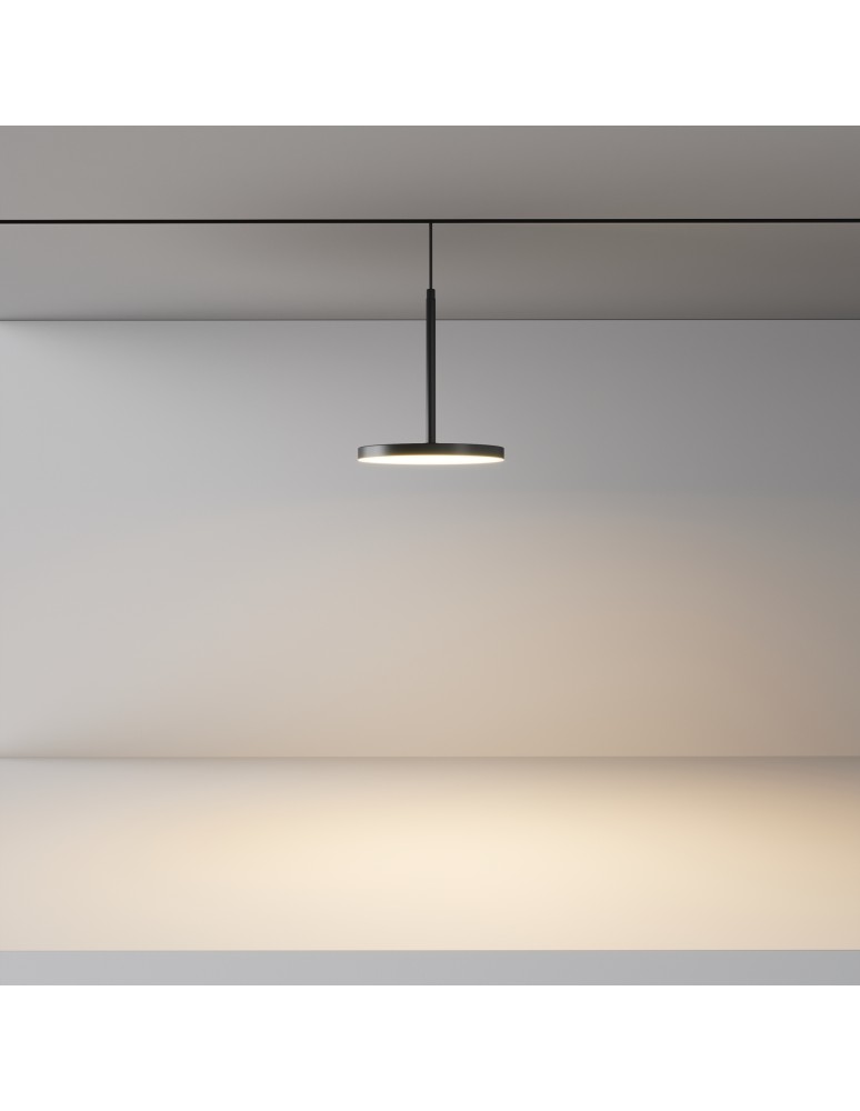 Maytoni Plato Exility LED Rail Plate Lamp 708lm 3000K Black TR123-2-15W3K-B.