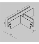Accessories for magnetic busbars - Maytoni T-connector for Exility LED rail Black TRA034CT-41B-DE - product 2