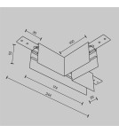Accessories for magnetic busbars - Maytoni T-connector for Exility LED rail White TRA034CT-41W-DE - product 2