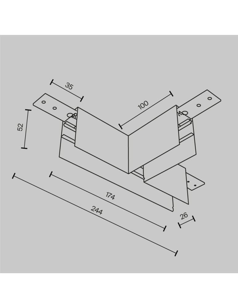 Accessories for magnetic busbars - Maytoni T-connector for Exility LED rail White TRA034CT-41W-DE - product kolory-swiatla.pl 2
