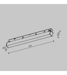 Magnetic rail lamps - Maytoni Basis Linear Lamp for Exility LED Rail 800lm 2700K Black TR030-2-12W2.7K-B - product 2