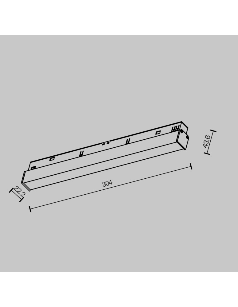 Magnetic rail lamps - Maytoni Basis Linear Lamp for Exility LED Rail 800lm 2700K Black TR030-2-12W2.7K-B - product kolory-swiatla.pl 2