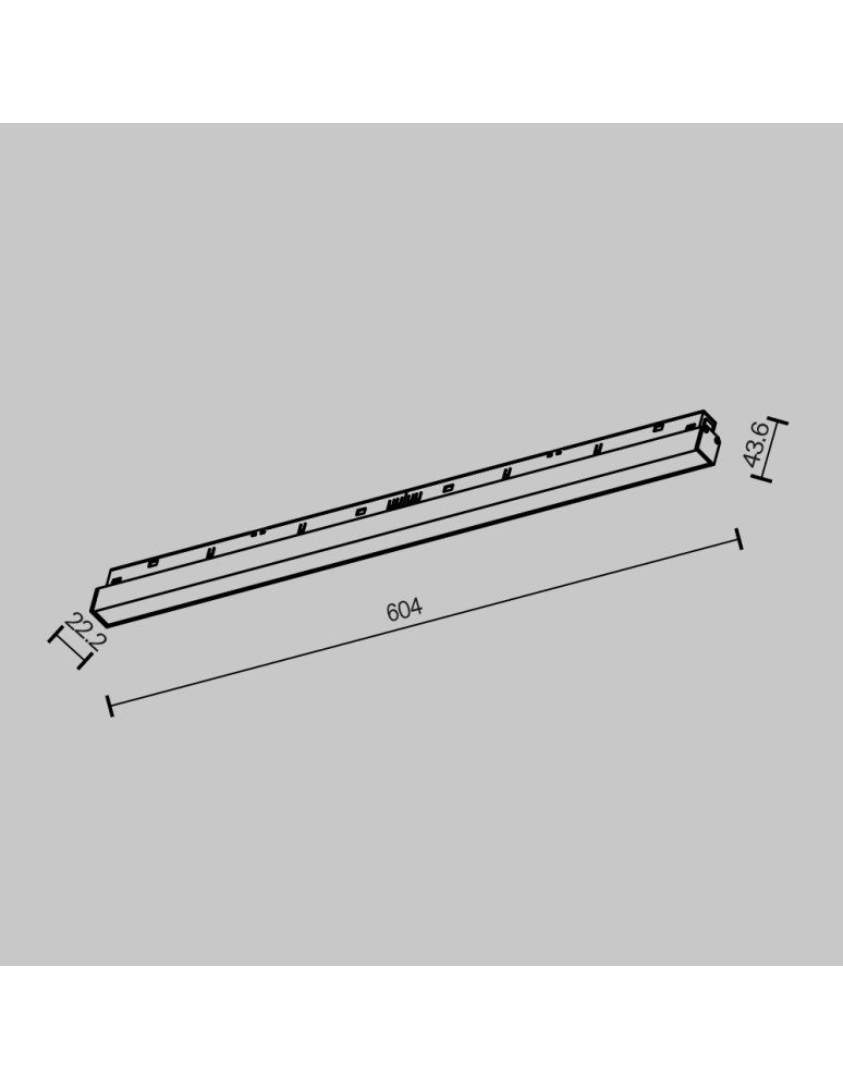 Magnetic rail lamps - Maytoni Basis Linear Lamp for Exility LED Rail 1630lm 2700K Black TR030-2-24W2.7K-B. - product kolory-swiatla.pl 2