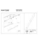 Magnetic rail lamps - Maytoni Basis Linear Lamp for Exility LED Rail 1630lm 2700K Black TR030-2-24W2.7K-B. - product 8