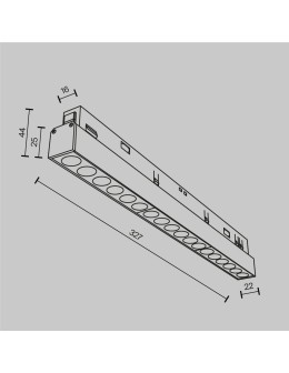 Maytoni Points Exility LED Rail Linear Lamp 1110lm 2700K Black TR031-2-18W2.7K-B - product 2