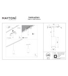 Magnetic rail lamps - Maytoni Focus LED Pendant Rail Lamp 900lm 2700K-6000K Exility White TR041-4-12WTW-DD-W - product 8