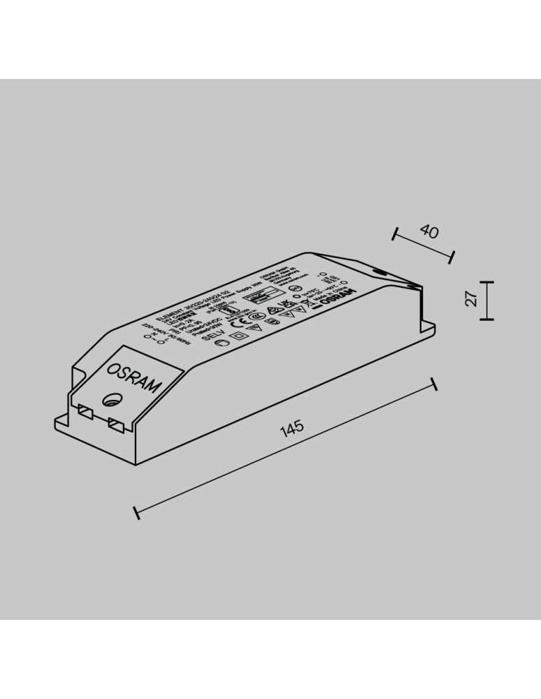 Flarity System Accessories - Maytoni Flarity System Power Supply 30W White 30-220-240-24-G2 - product kolory-swiatla.pl 2