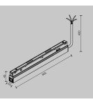 Accessories for magnetic busbars - Maytoni Power Supply 200W System Exility Black TRA034DR-200W-DD-B-DE - product 2