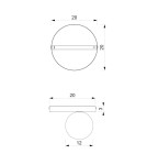 Ceiling lamps spheres - Milagro BIBIONE 1xG9 ceiling lamp MLP8389 - product 8