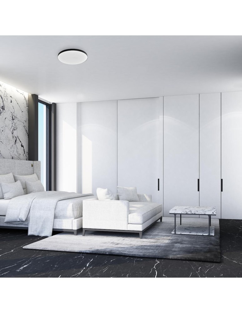 LED Plafonds - Milagro Plafon Slimi 24W 4000K Black ML9089 - product kolory-swiatla.pl 3