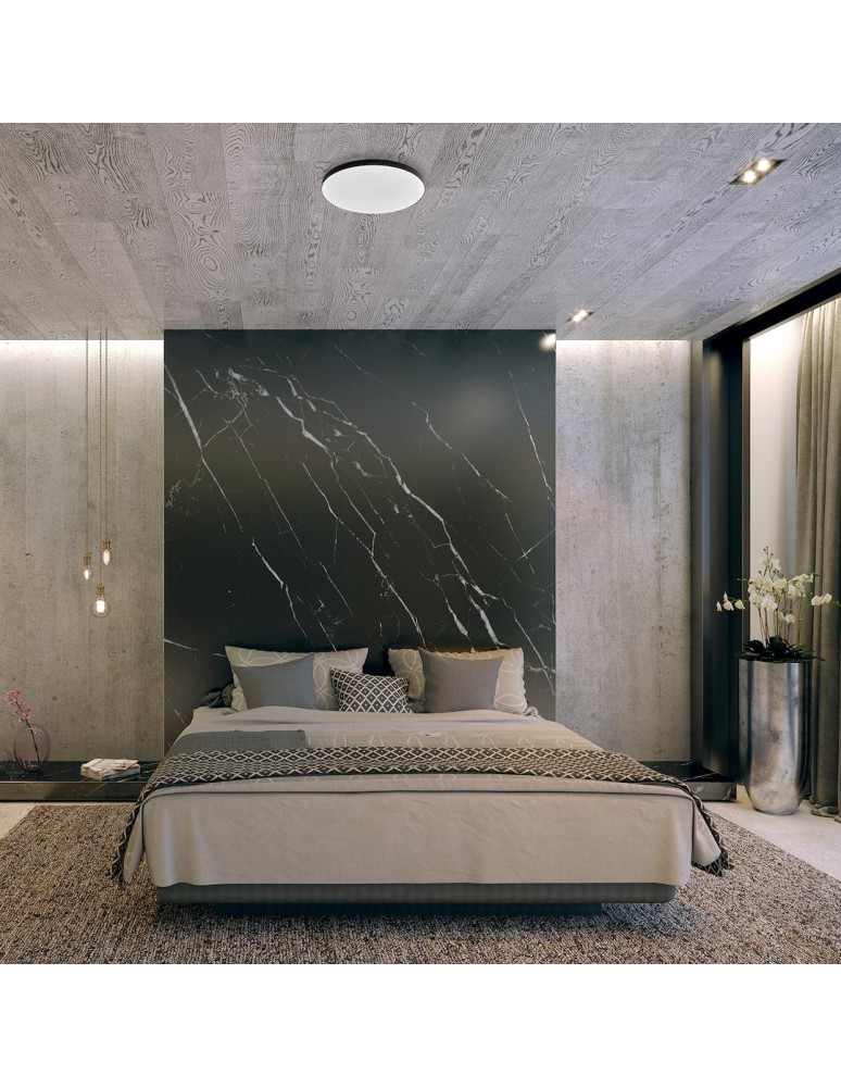 LED Plafonds - Milagro Plafon Slimi 24W 4000K Black ML9089 - product kolory-swiatla.pl 4