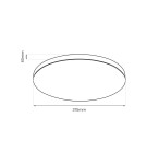 LED Plafonds - Milagro Plafon Slimi 24W 4000K Black ML9089 - product 5