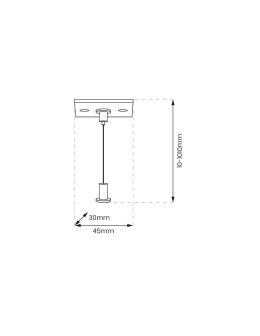 Milagro Zawiesie Prowadnica Track Biały 1-Obwodowy v2.0 ML0721 - produkt 2