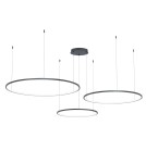 Pendant lamps circles - Milagro Saturno Black 100W LED pendant lamp ML0846 - product 1