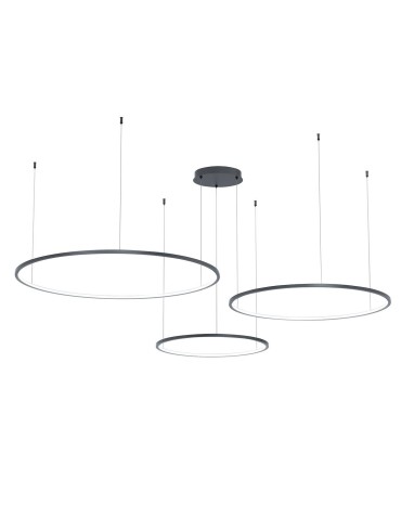 Milagro Saturno Black 100W LED pendant lamp ML0846