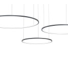 Pendant lamps circles - Milagro Saturno Black 100W LED pendant lamp ML0846 - product 2