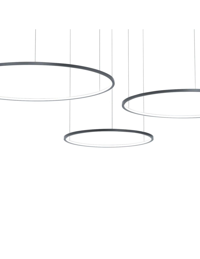 Pendant lamps circles - Milagro Saturno Black 100W LED pendant lamp ML0846 - product kolory-swiatla.pl 2