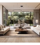 Pendant lamps circles - Milagro Saturno Black 100W LED pendant lamp ML0846 - product 3