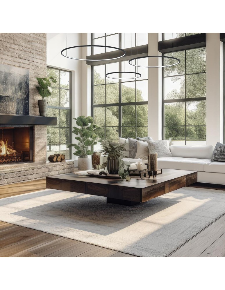 Pendant lamps circles - Milagro Saturno Black 100W LED pendant lamp ML0846 - product kolory-swiatla.pl 4